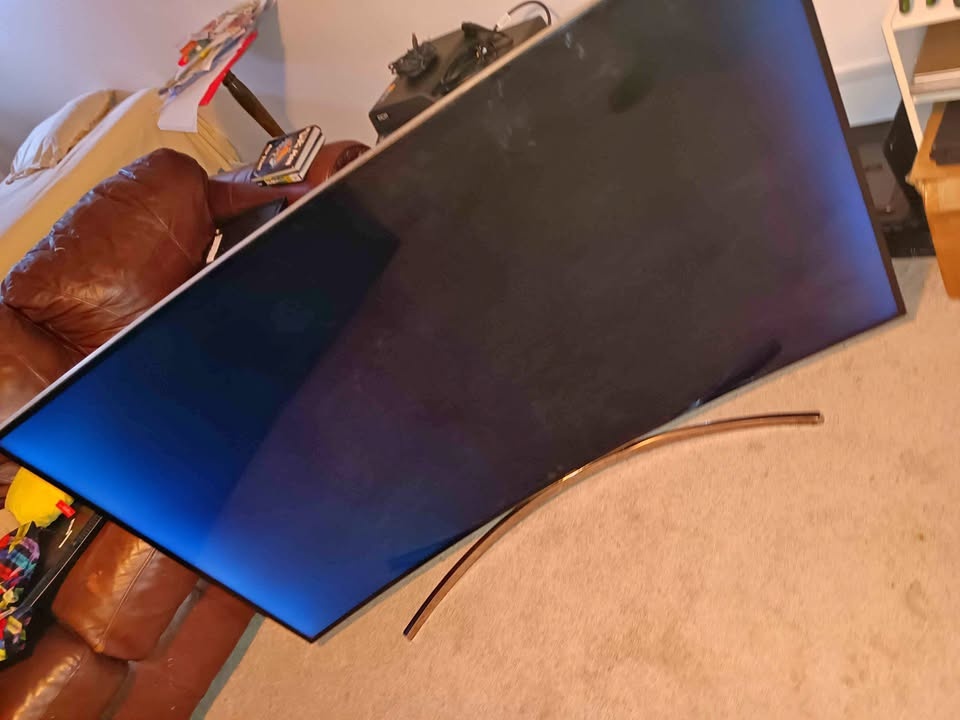 65" Samsung Curved TV No Display - UN65H8000AFXZC - Parts/Repair
