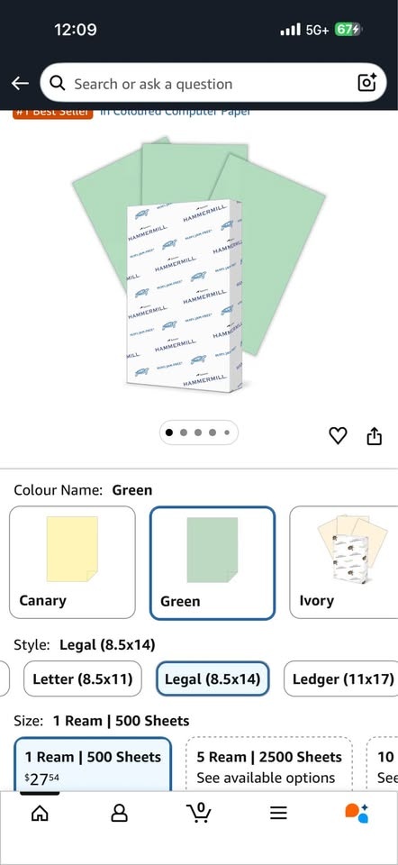 Hammermill Green Paper - 8.5" x 14" - 2 Cartons - photo 4
