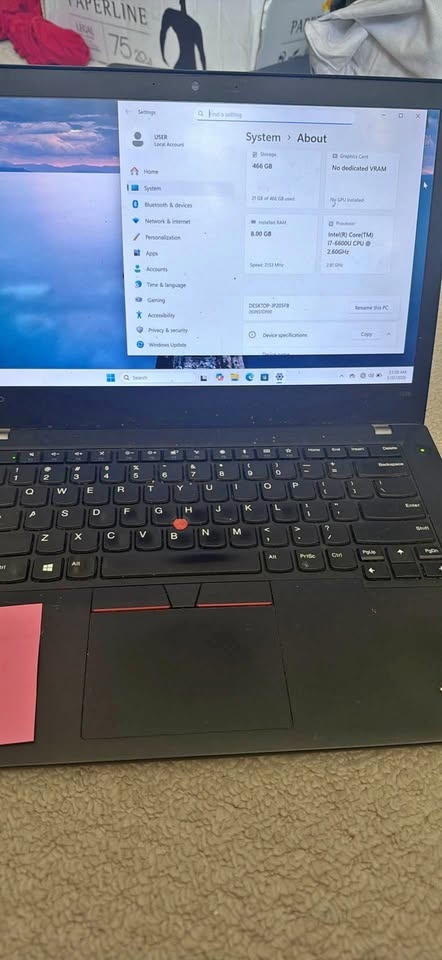 Lenovo ThinkPad T470+Dock – Intel i7 | 8GB RAM | 512GB SSD