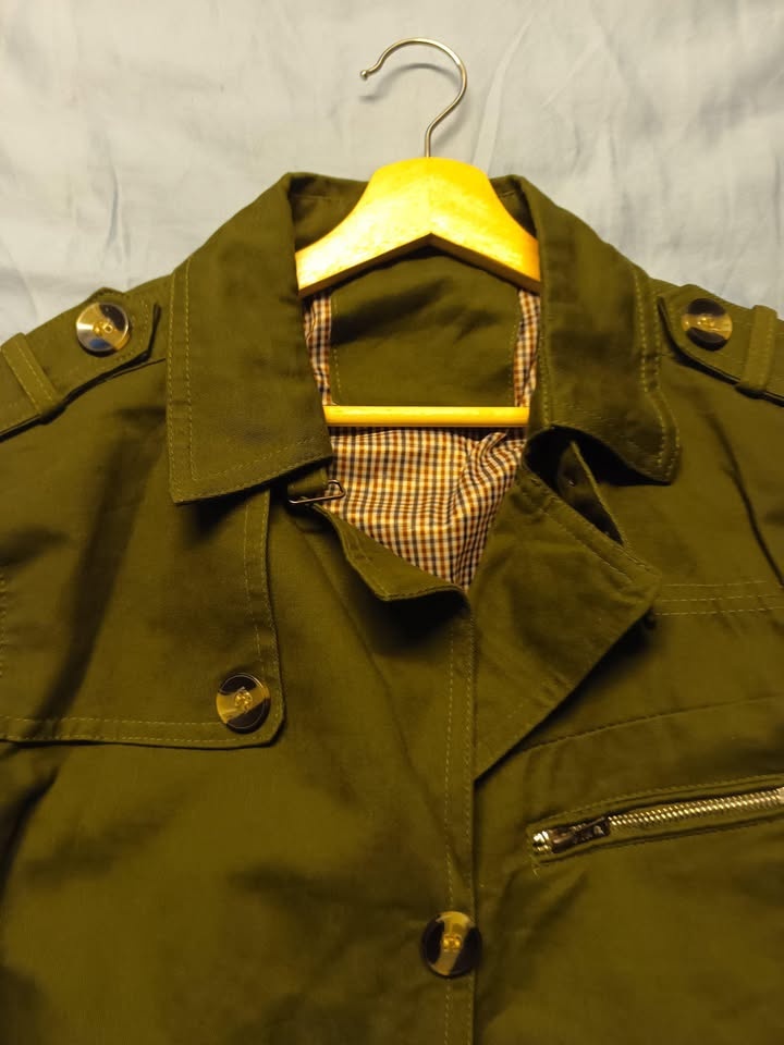 Green Jacket Military Style Size Large - photo 2
