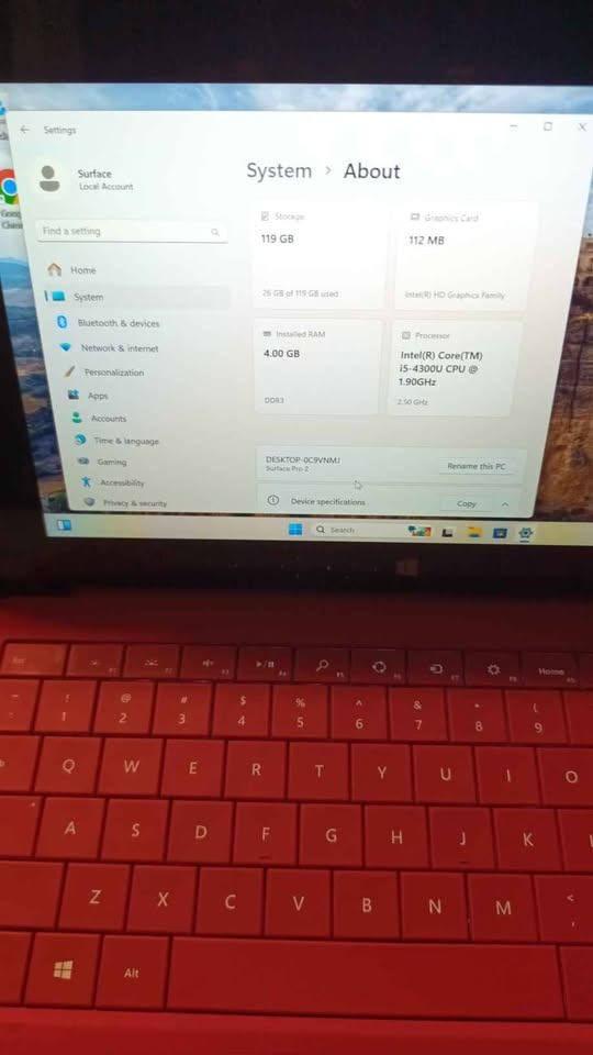 Microsoft Surface Pro i5 4GB 128GB SSD Win 11 Office - photo 3