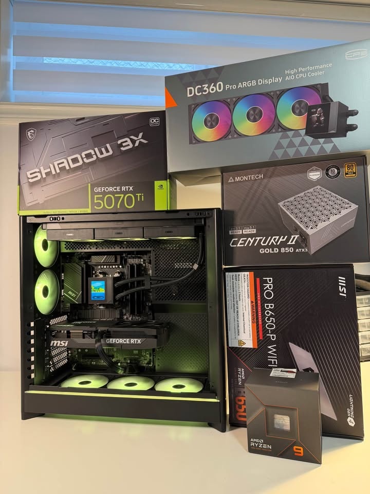 RTX 5070 TI + RYZEN 9 7900X + 32GB DDR5 + 1TB NVME Gaming PC - photo 5