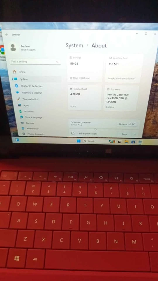 Microsoft Surface Pro i5 4GB 128GB SSD Win 11 Office - photo 3