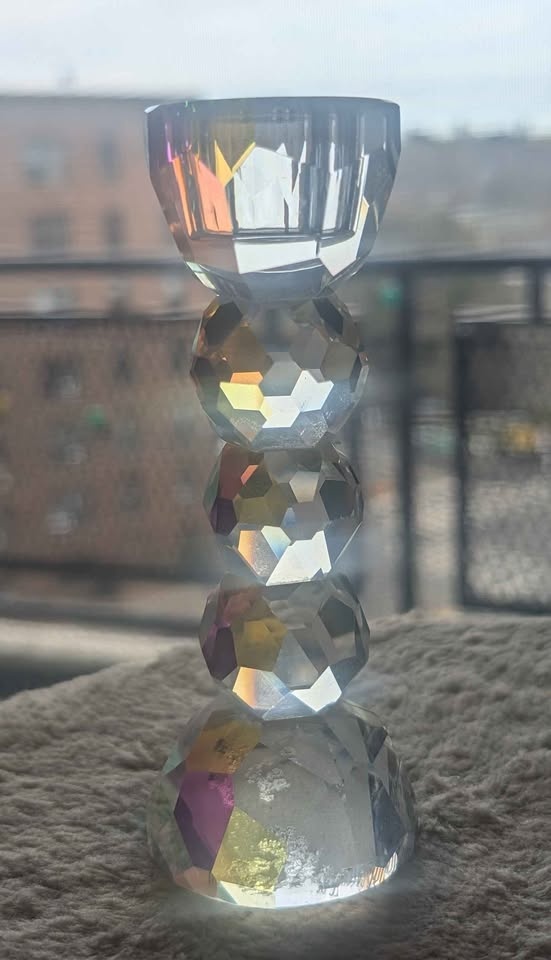 Oleg Cassini iridescent candlestick - photo 2