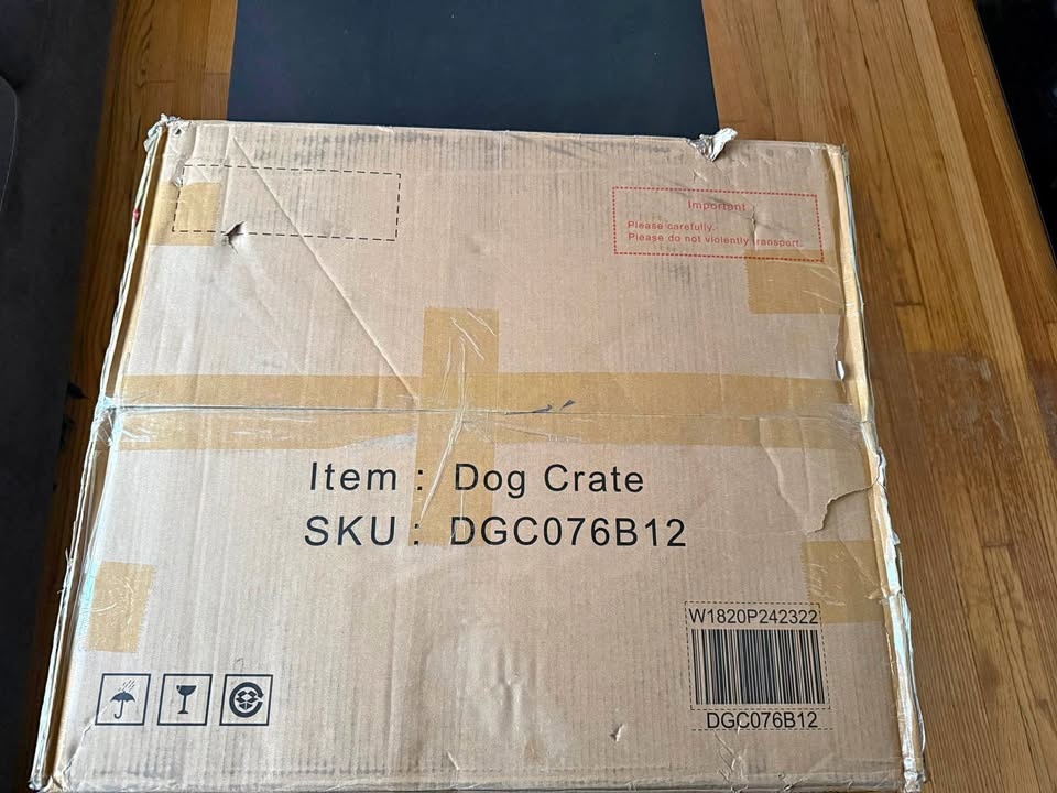 Folding Metal Large Crate for Large Dog