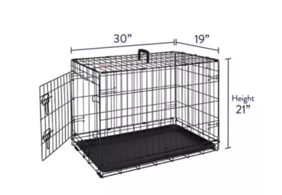 Folding Metal Large Crate for Large Dog - photo 2