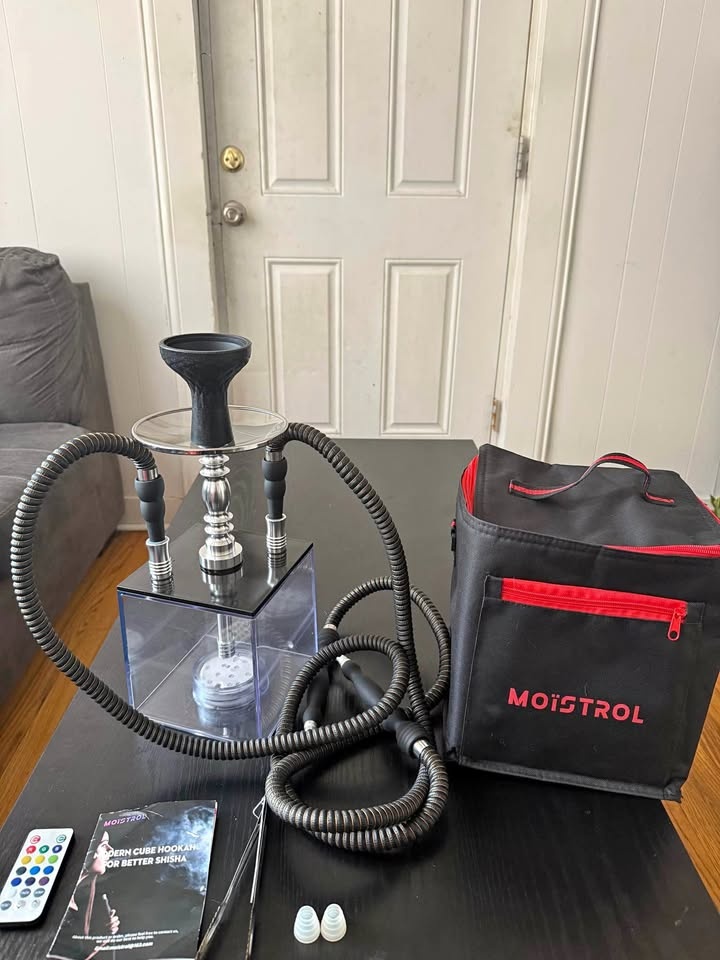 2 Hose Hookah Set with Travel Case