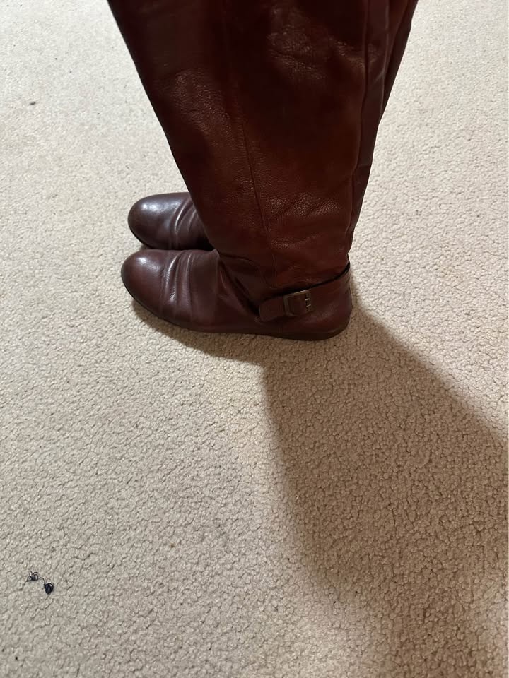 NINE WEST Women’s Red leather boots, for sale! - photo 3