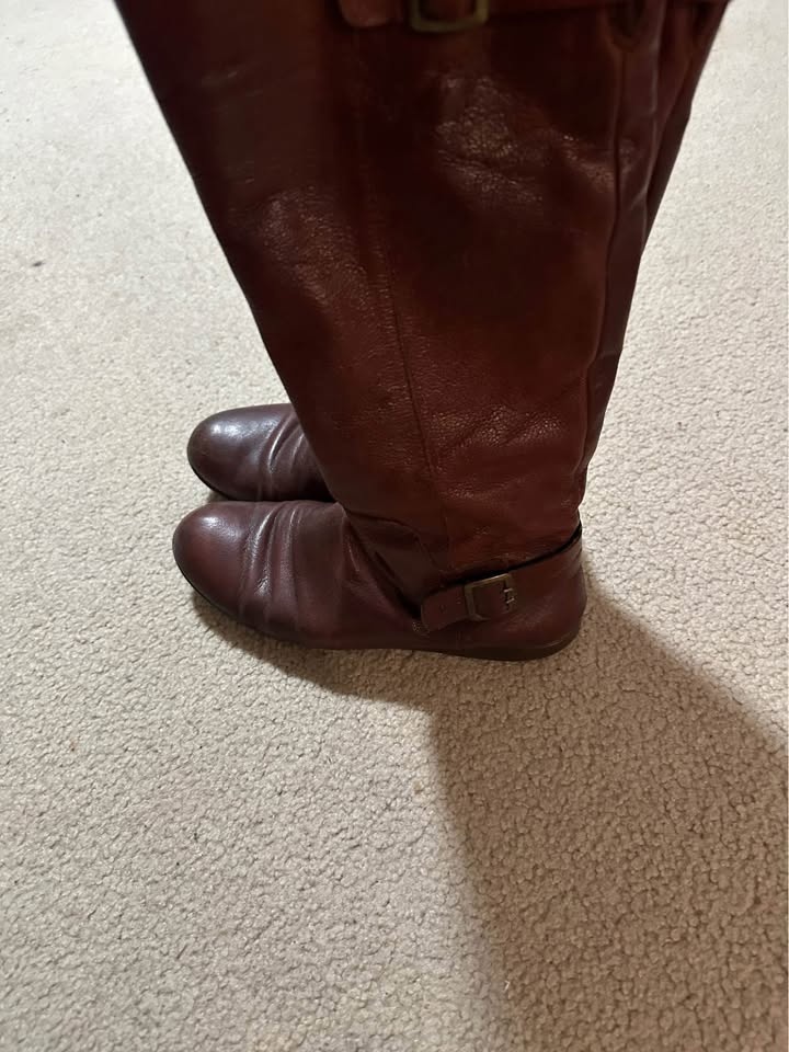 NINE WEST Women’s Red leather boots, for sale! - photo 4