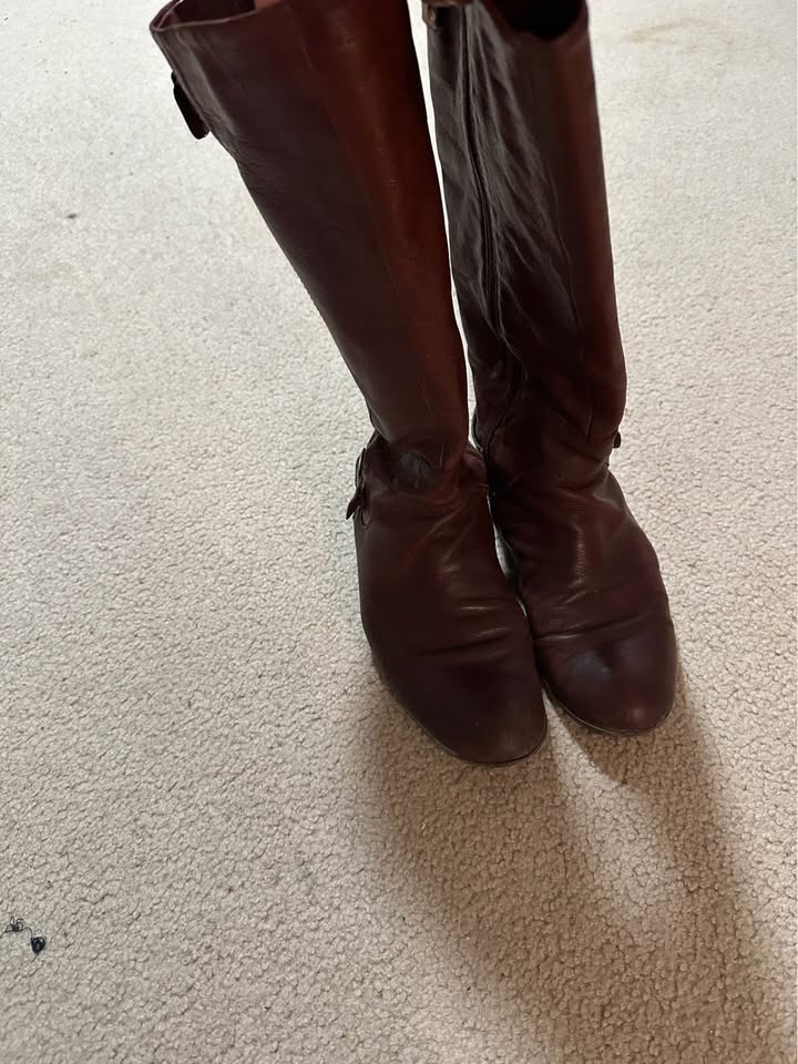 NINE WEST Women’s Red leather boots, for sale! - photo 5