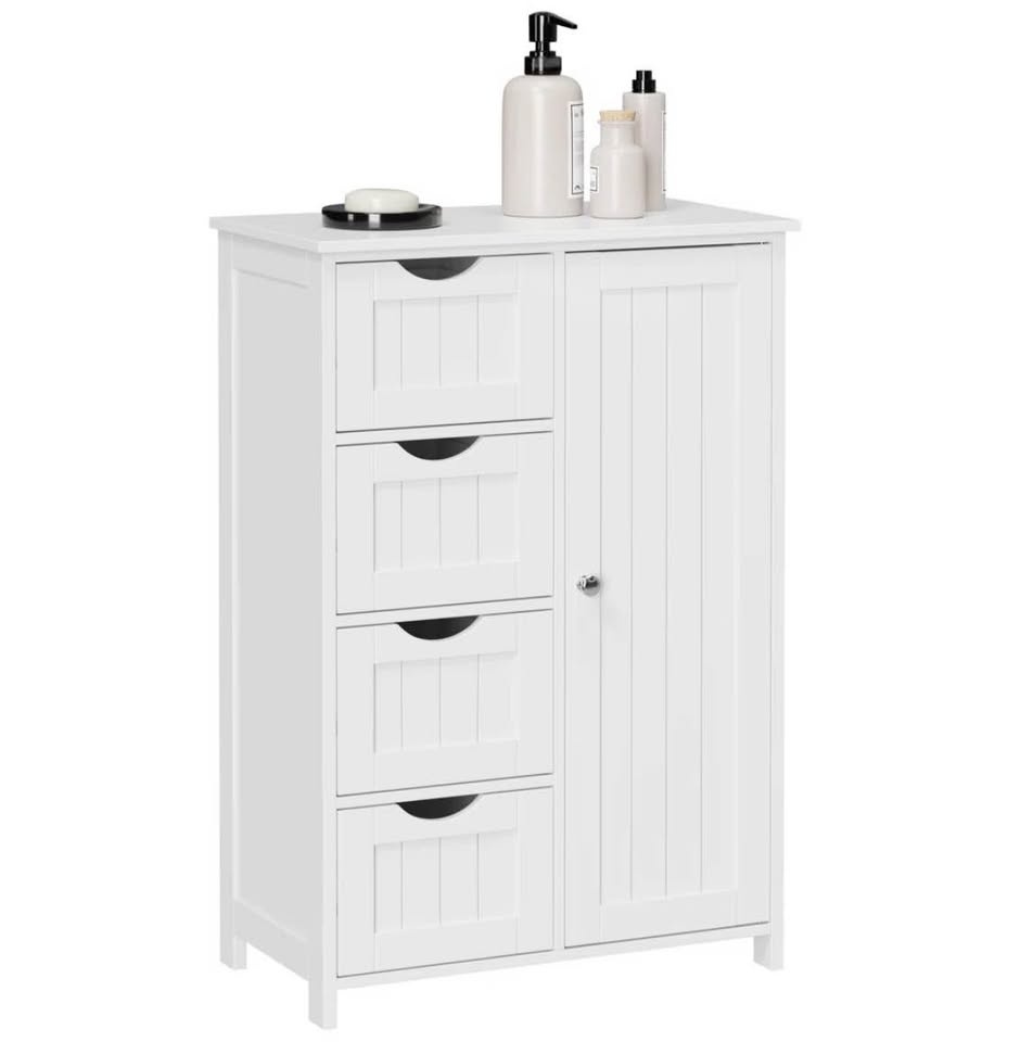 Manhattan White Storage Cabinet: New Open Box - 4 Drawers - photo 5