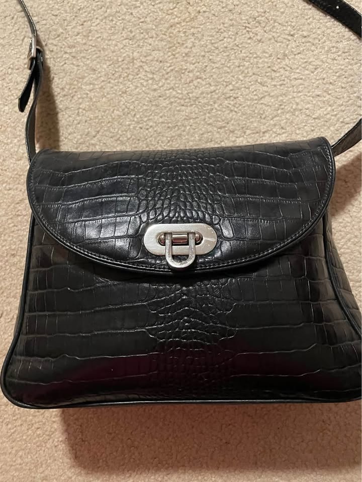 Genuine black leather handmade women’s purse - photo 3
