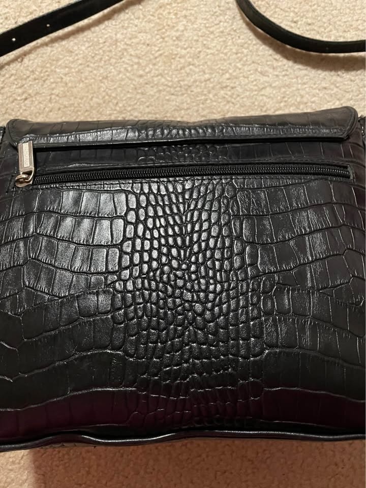 Genuine black leather handmade women’s purse - photo 5