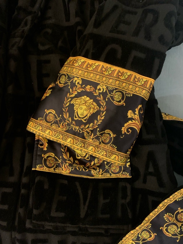 Versace Robe - Barocco Print Black & Gold - photo 5