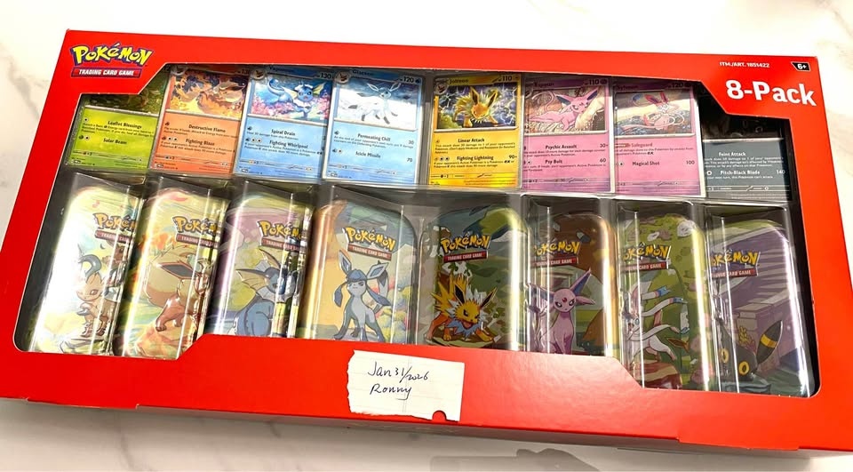 Pokemon Prismatic Evolution 8-tins collection