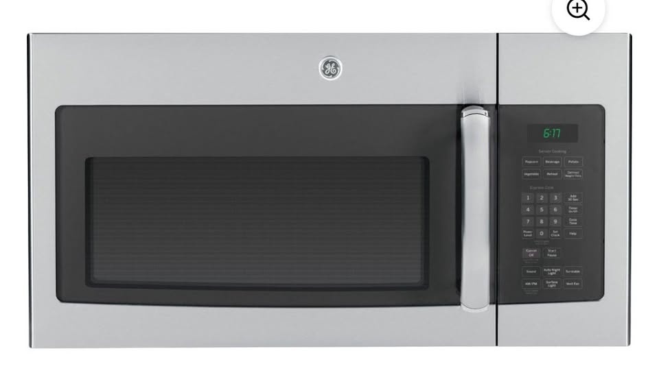 GE 30" 1.6 cu.ft. Stainless Steel OTR Microwave - New Open Box
