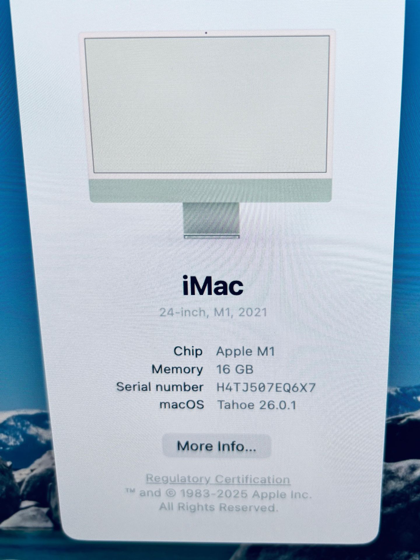 Apple iMac 24” Green M1 2021 16GB RAM 512GB + Keyboard/Mouse - photo 4