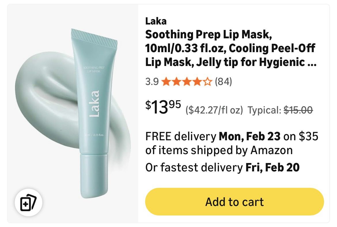 Laka Soothing Prep Lip Mask