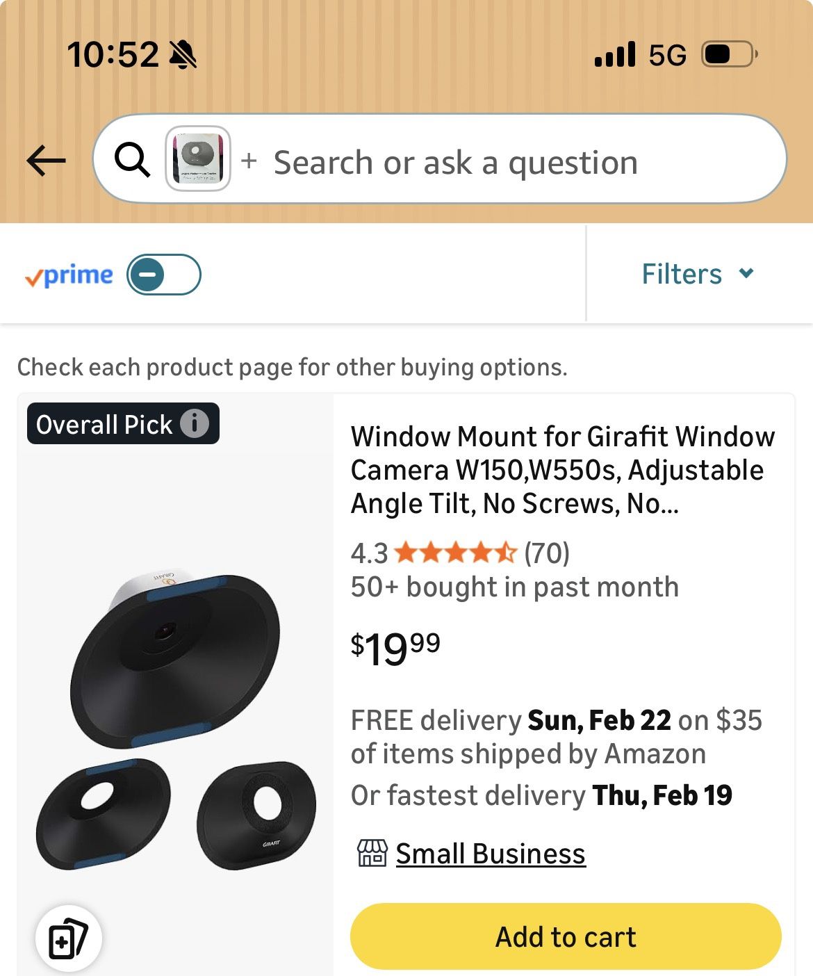 Angle Window Mount Bracket