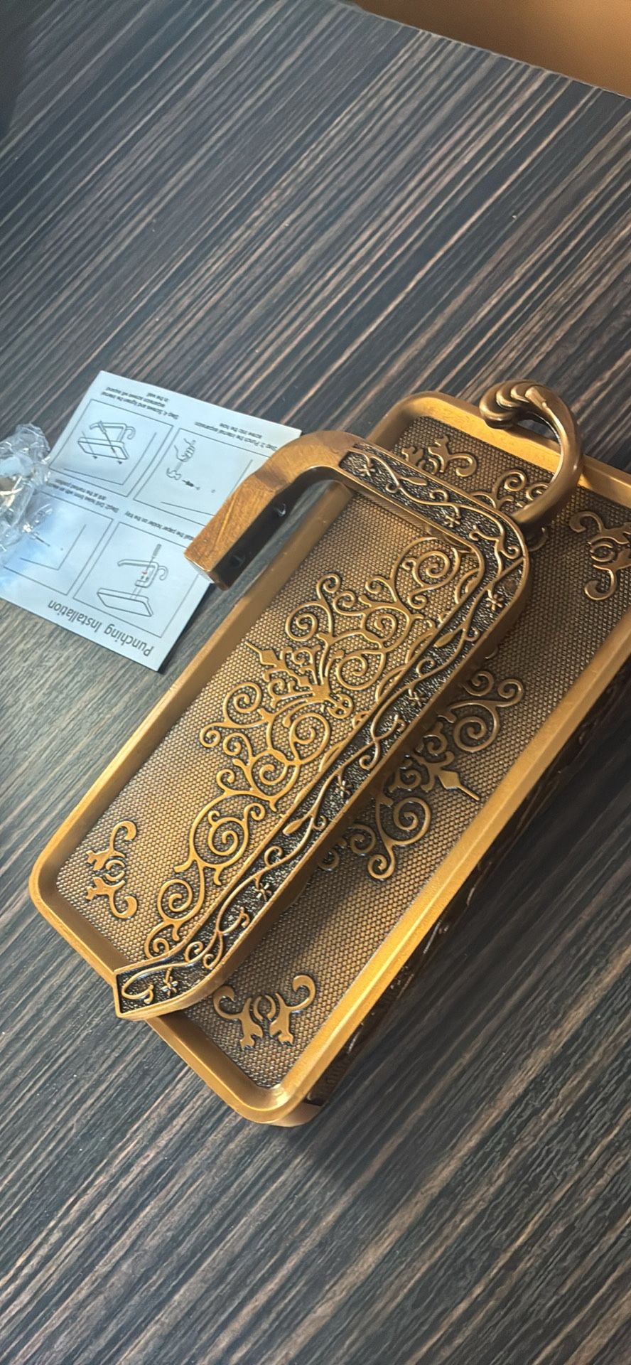 Vintage Toilet Paper Holder with Shelf - photo 2