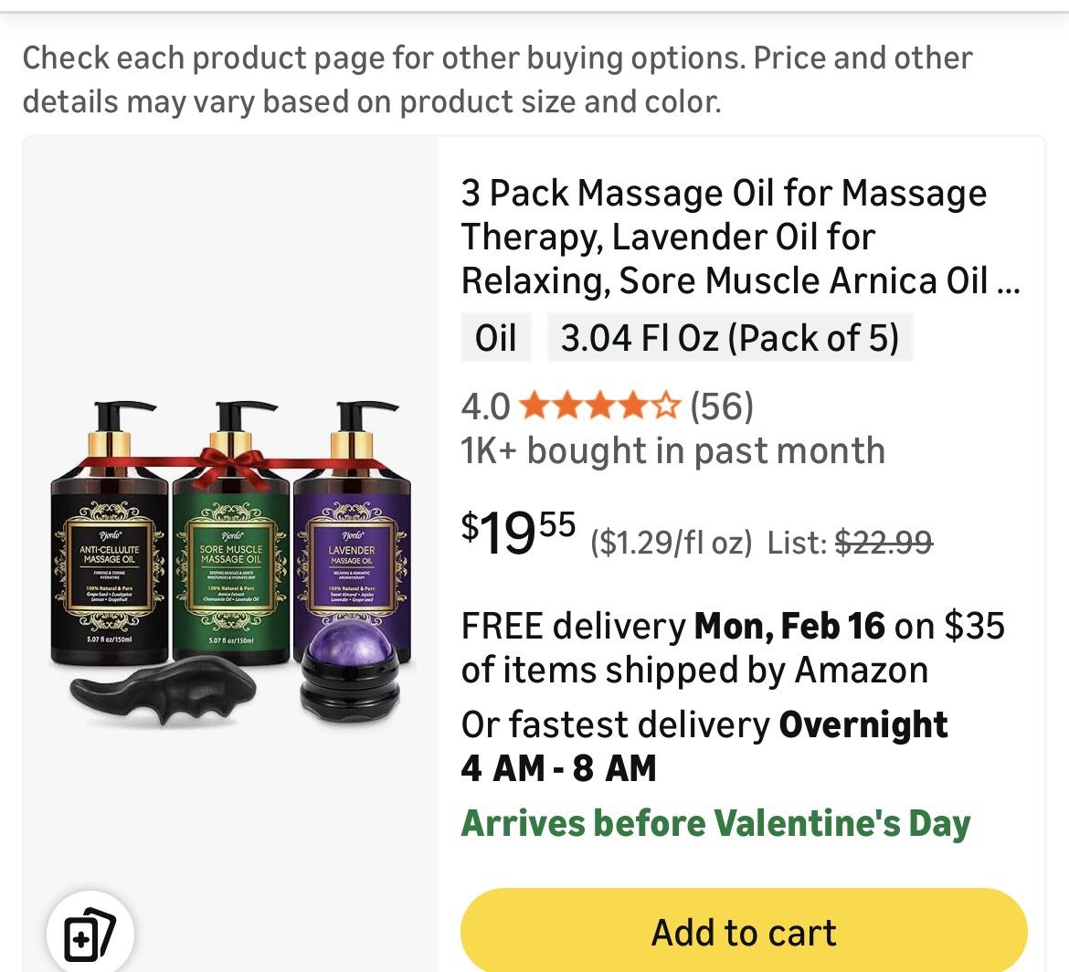 Massage Oil Set