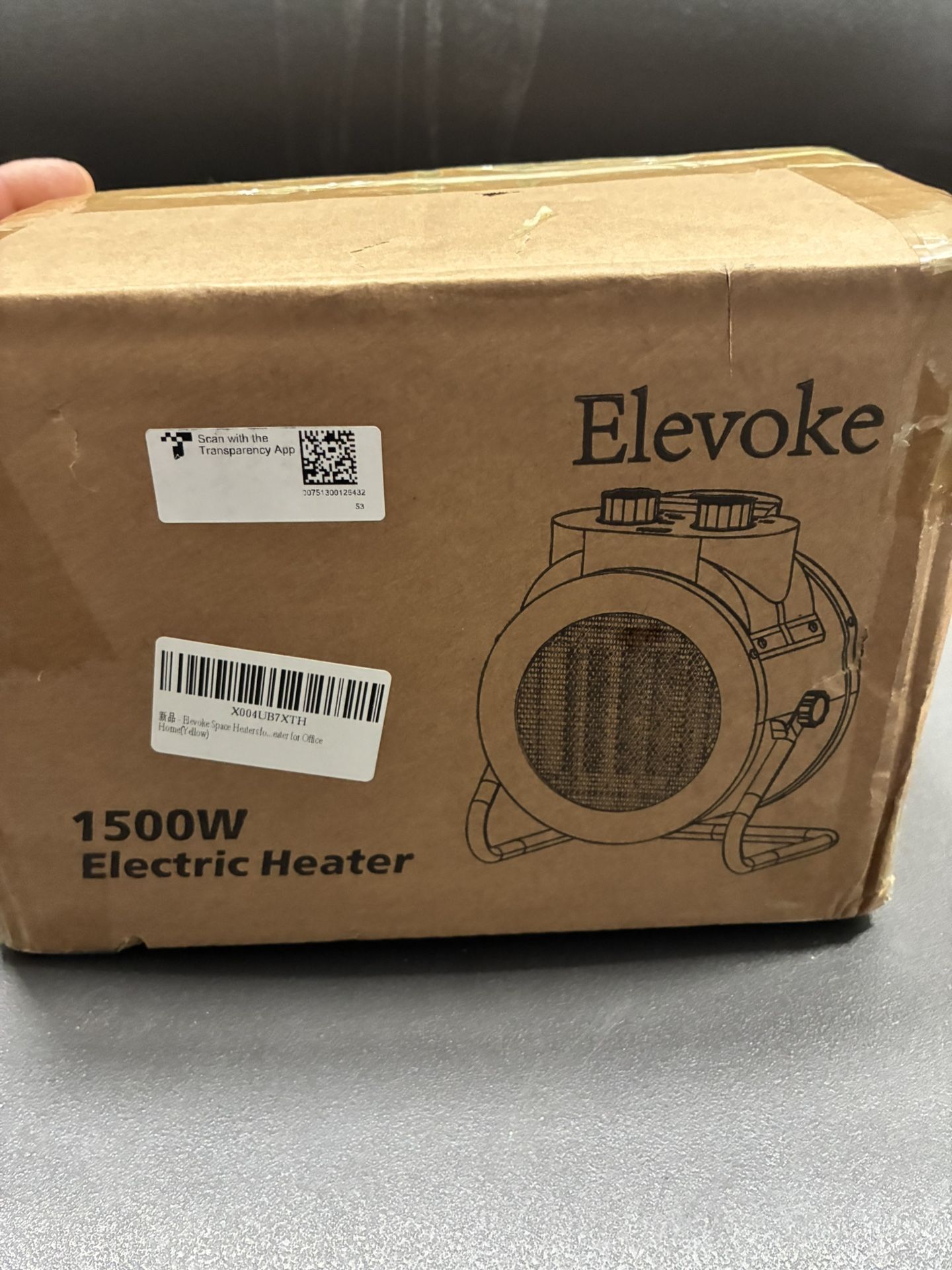 Elevoke Space Heater, 1500W Portable Heater