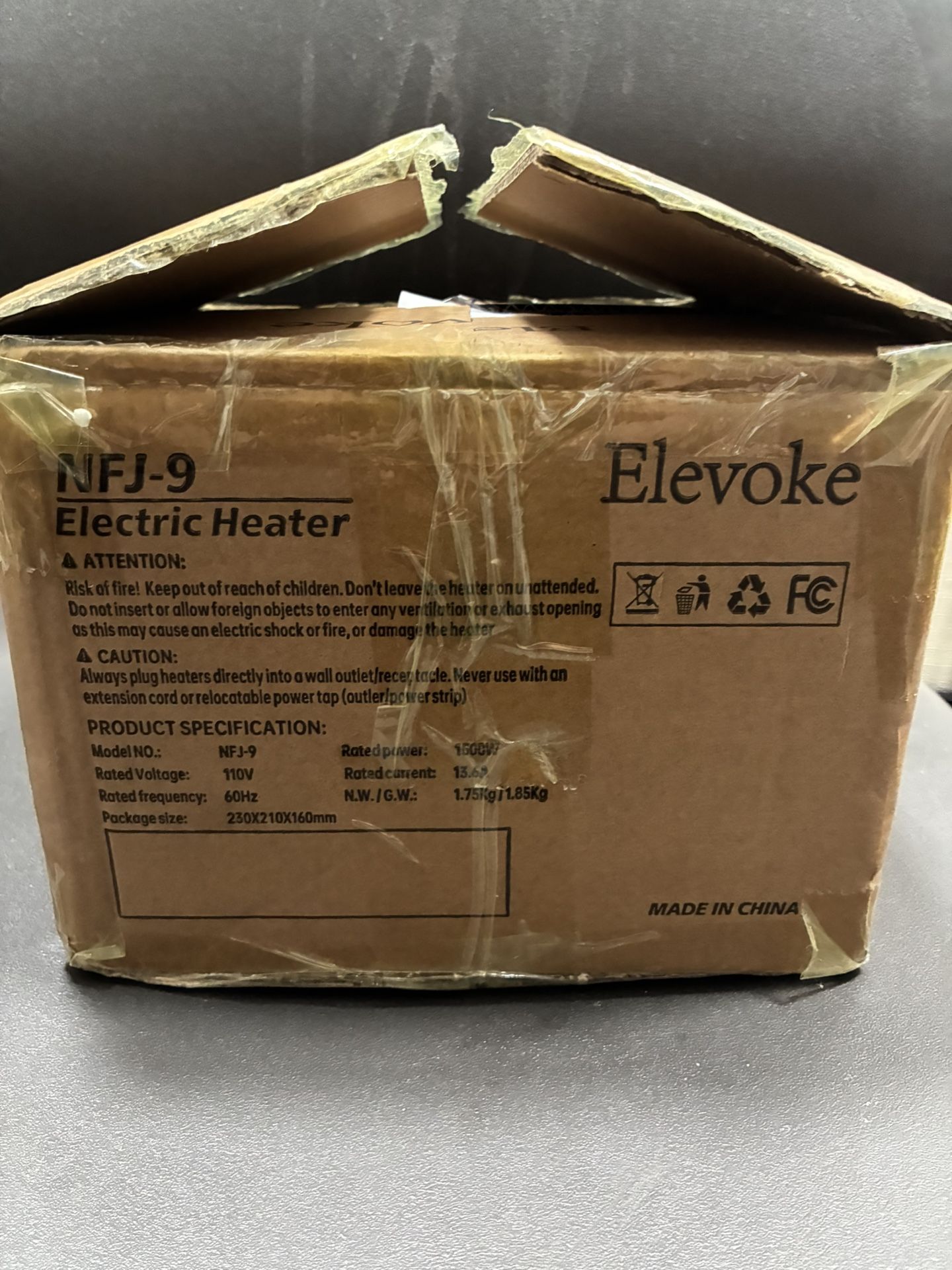Elevoke Space Heater, 1500W Portable Heater - photo 4