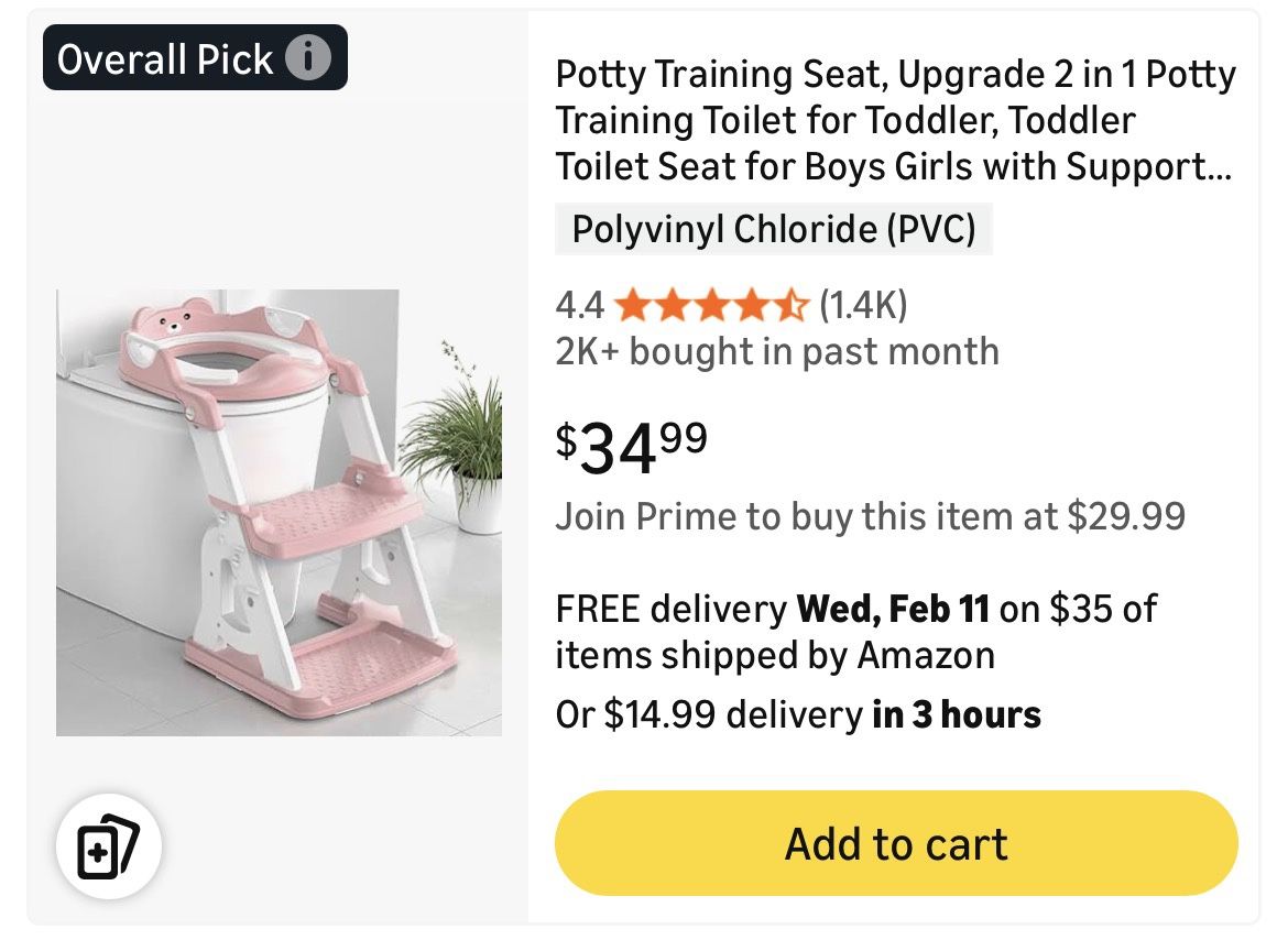 Potty Training Seat With Ladder