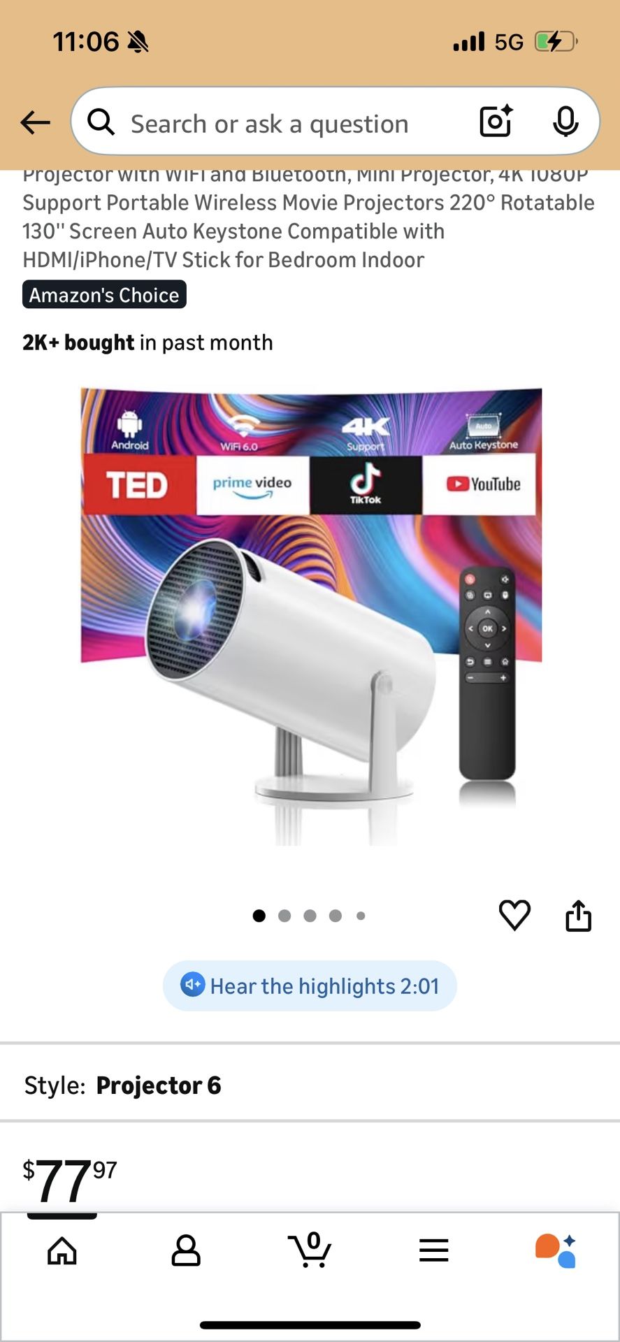 Led Mini Projector