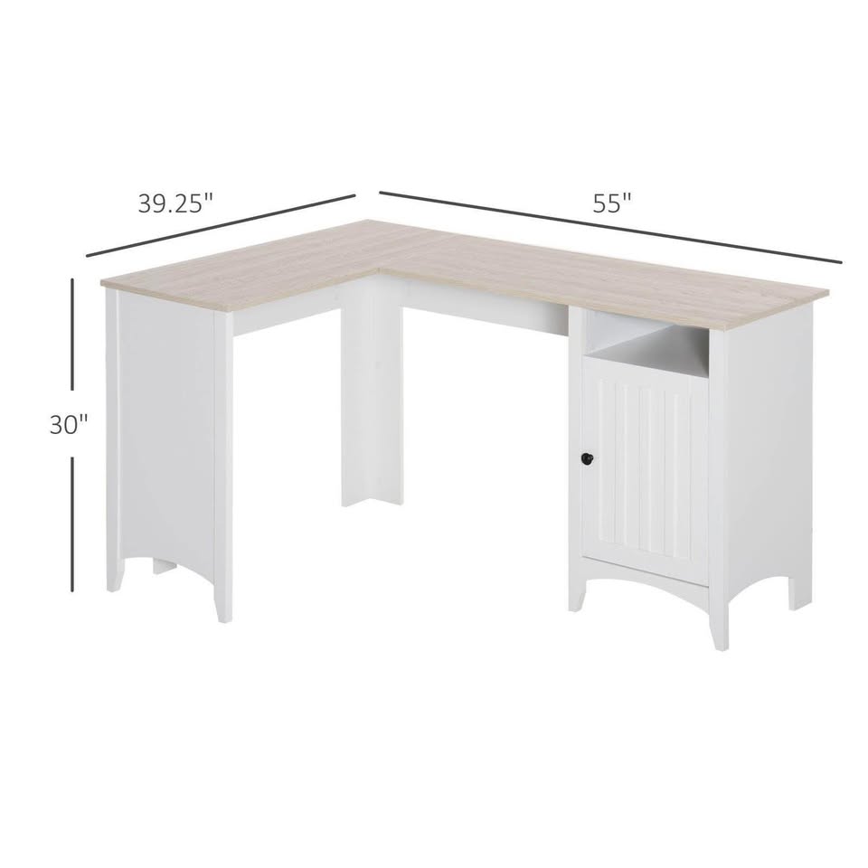 L-Shaped Computer Desk with Shelf - NEW - photo 2