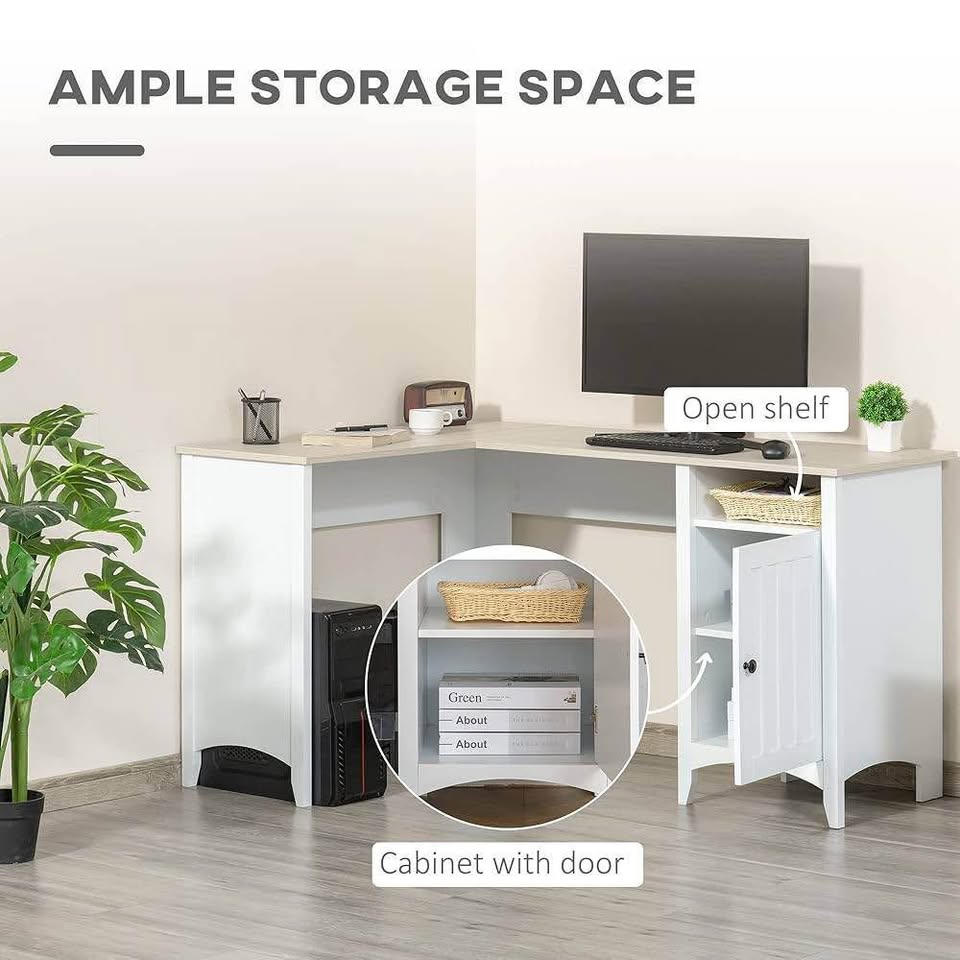 L-Shaped Computer Desk with Shelf - NEW - photo 4