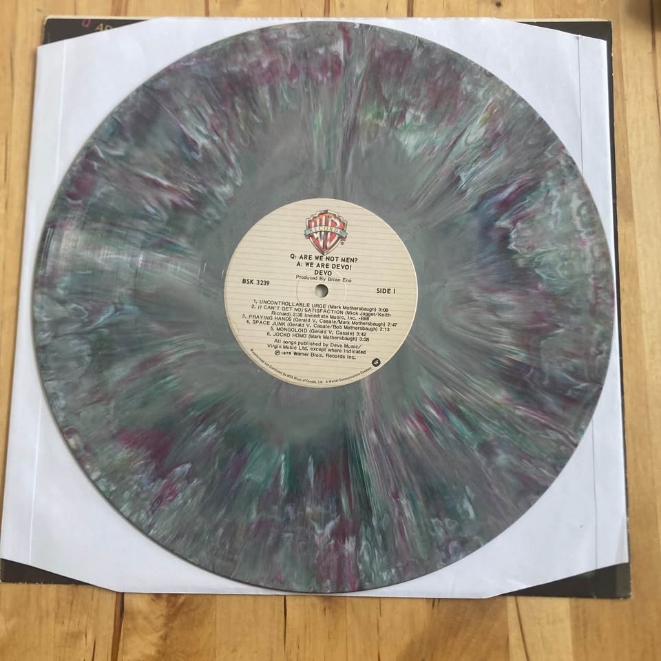 Devo - Q: Are We Not Men? A: We Are Devo! Vinyl LP Record MARBLE - photo 3