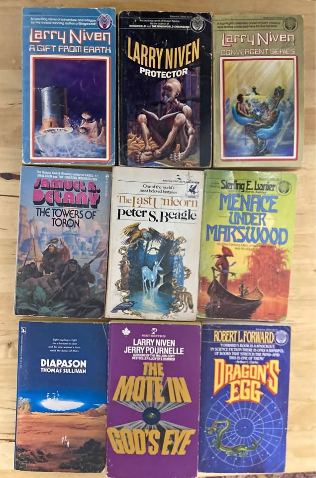 VINTAGE Science Fiction Book Lot SCI-FI 1980s