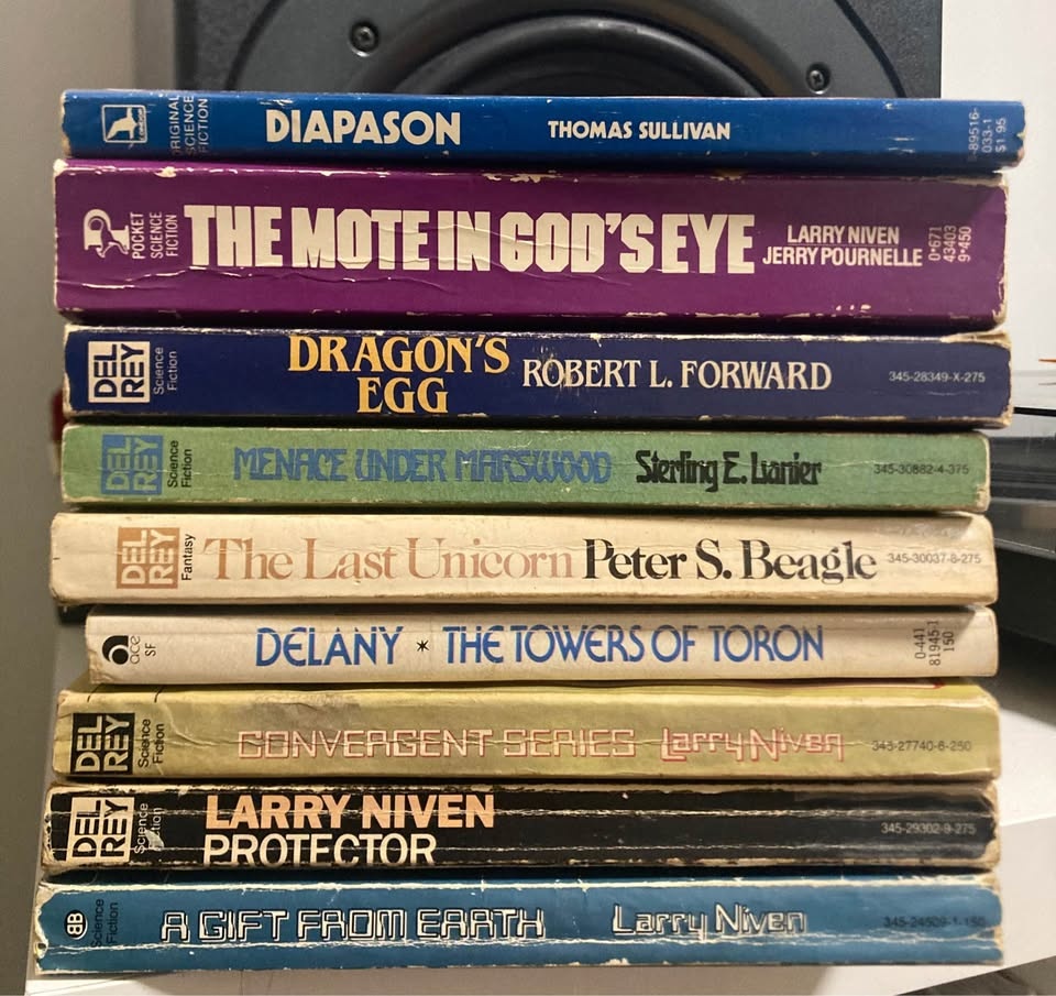 VINTAGE Science Fiction Book Lot SCI-FI 1980s - photo 2