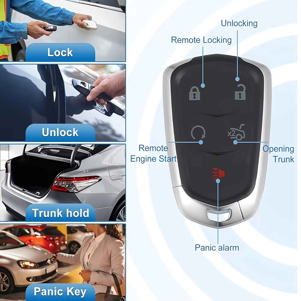 Cadillac Keys 5 Button HYQ2AB - photo 4