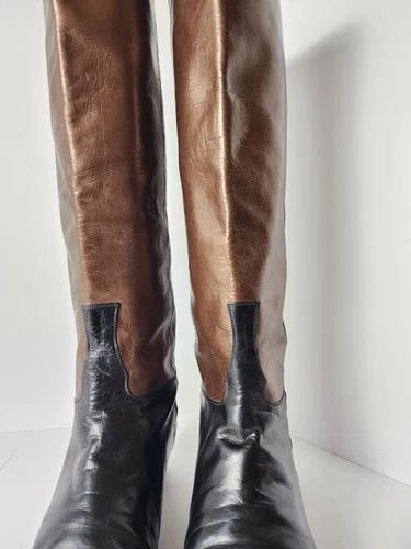 Vintage 70's Andrea Pfister Italy Made Two-Tone Boots 7.5 - photo 5