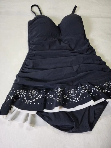 Profile Gottex Lola Floral Laser Cut One-Piece Swimsuit Black 14 - photo 4