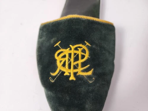 Polo Ralph Lauren Pine Green Velvet Slippers Womans 8 - photo 4