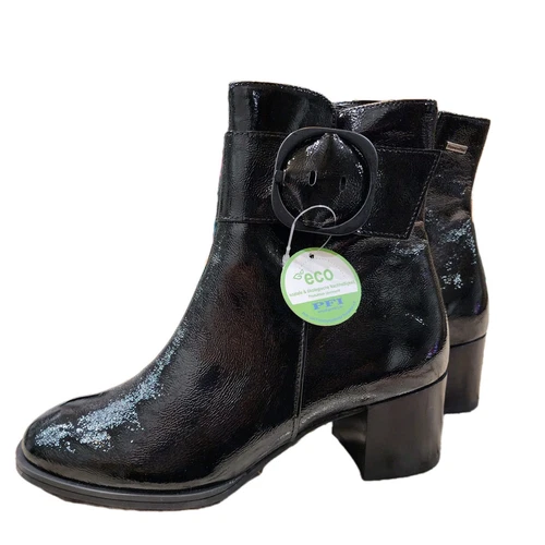 Paul Green Panache Buckle Boot Black Crinkled Women's US 6 - photo 4