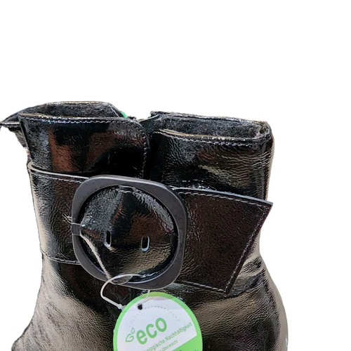 Paul Green Panache Buckle Boot Black Crinkled Women's US 6 - photo 5
