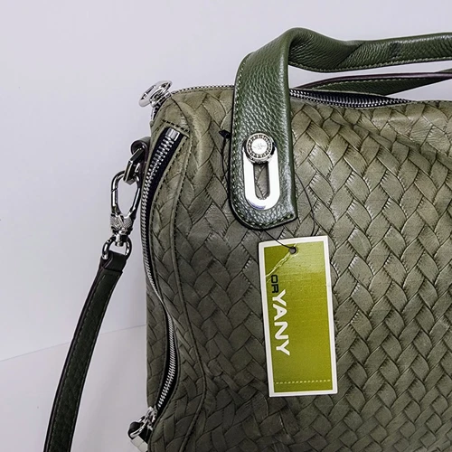 orYANY Green Leather Shoulder Bag Satchel Purse - photo 2