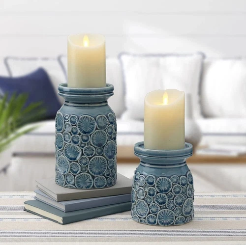 Fitz & Floyd "Coastal Home" Candleholders (Set of 2)
