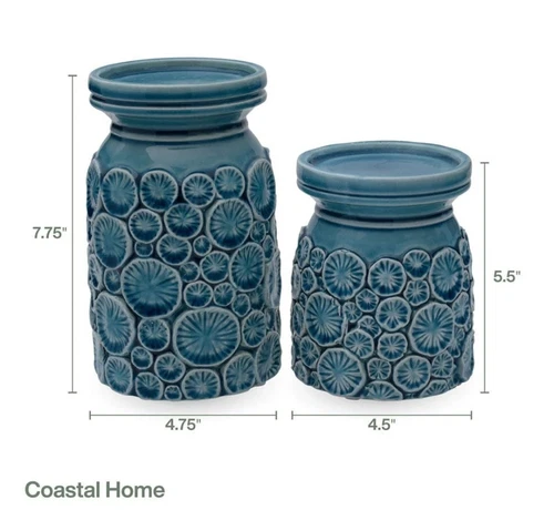 Fitz & Floyd "Coastal Home" Candleholders (Set of 2) - photo 2