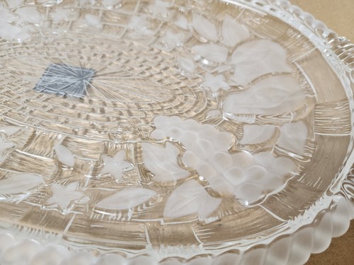 Vtg Gorham 1831 Crystal Oblong Tray Spring Traditions Country Te - photo 5