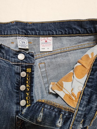 Vintage Lucky Brand Jeans Made in USA 34x30 - Gene Montesano - photo 5