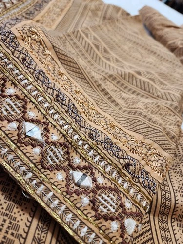 Salwar Kameez India Sequin Zari Embroidered Mirror Work Shisha 3 - photo 4