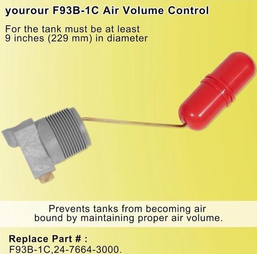 F93B-1C Air Volume Control for Deep Wells - 1-1/4 in - photo 3