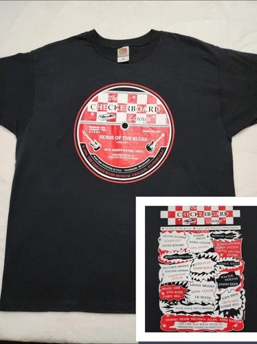 RARE Vintage 1994 Checkerboard Lounge Chicago T-Shirt XL