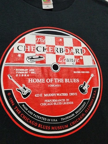 RARE Vintage 1994 Checkerboard Lounge Chicago T-Shirt XL - photo 4