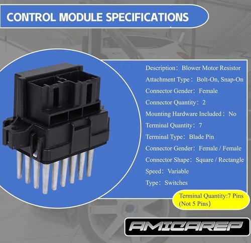 A/C Heater Blower Motor Resistor for Chevy GMC Cadillac - photo 4